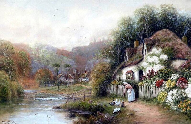 Woman Feeding Ducks