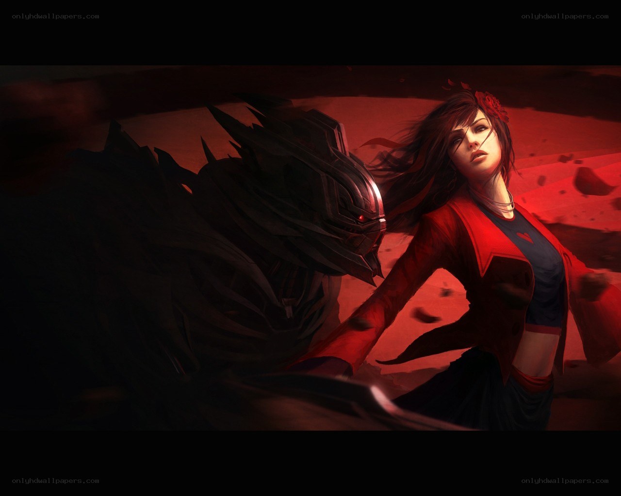 woman fighting a robotic enemy