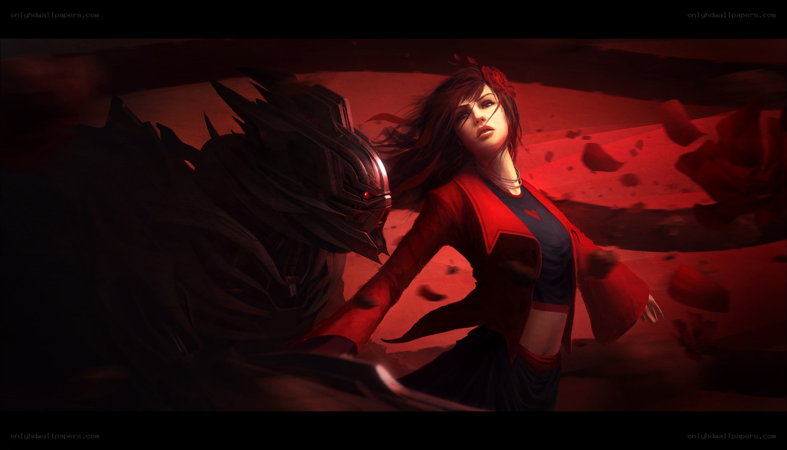 woman fighting robotic enemy