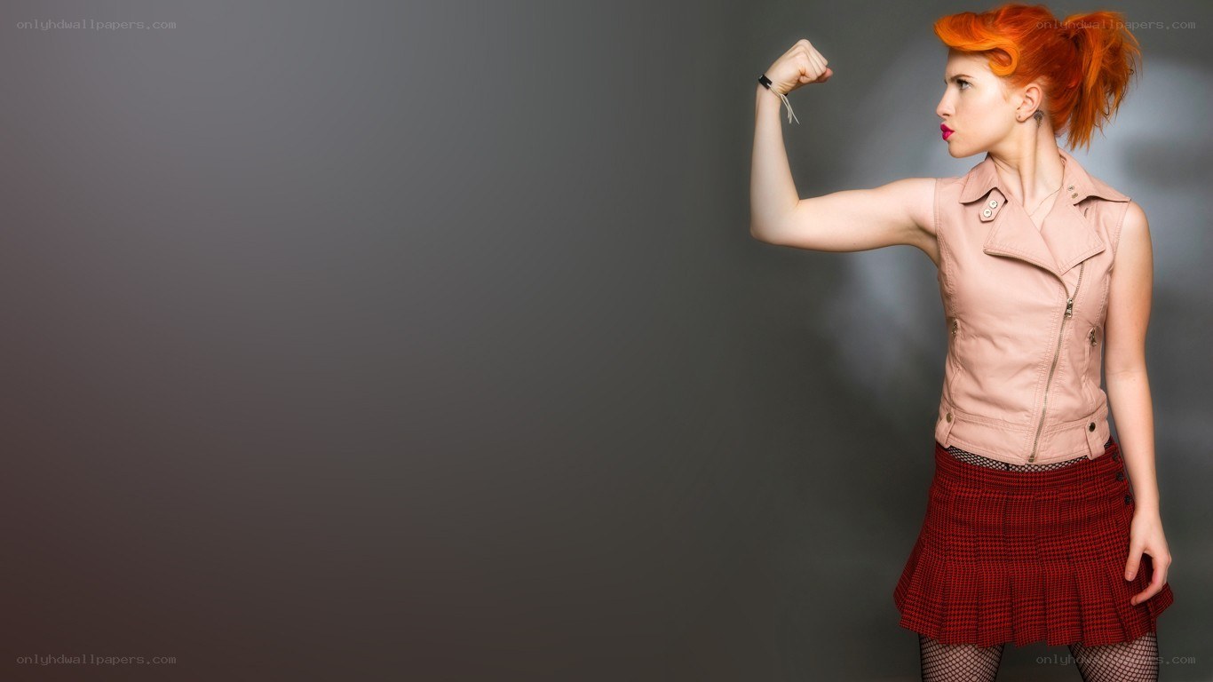 woman flexing arm