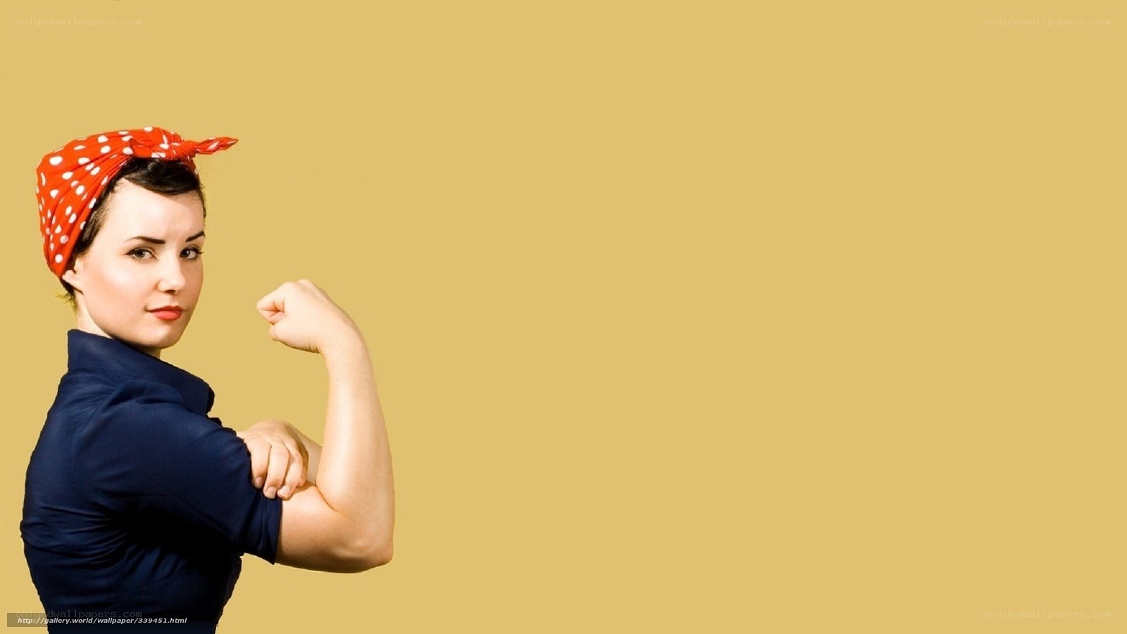 woman flexing arm