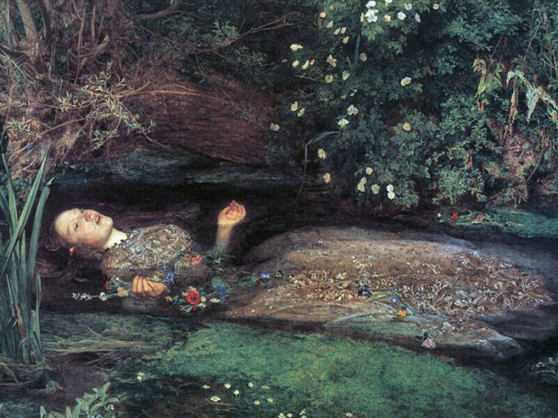 Woman Floating in Stream