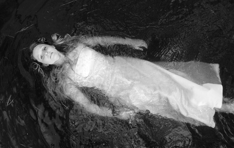 woman floating in water