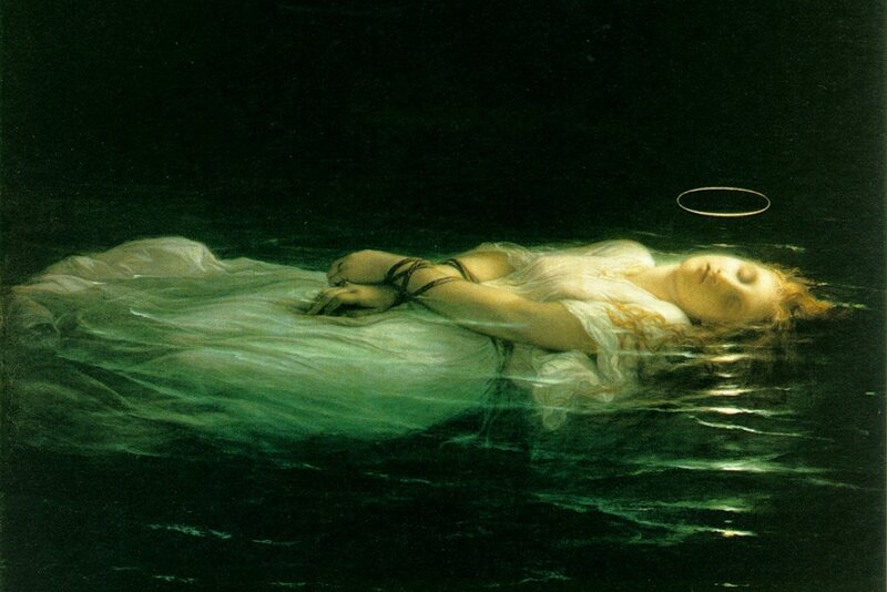 Woman Floating in Water