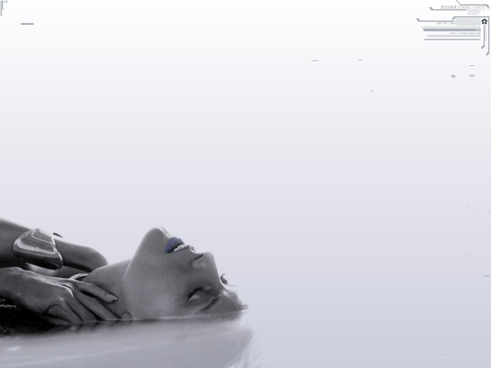 woman floating in water