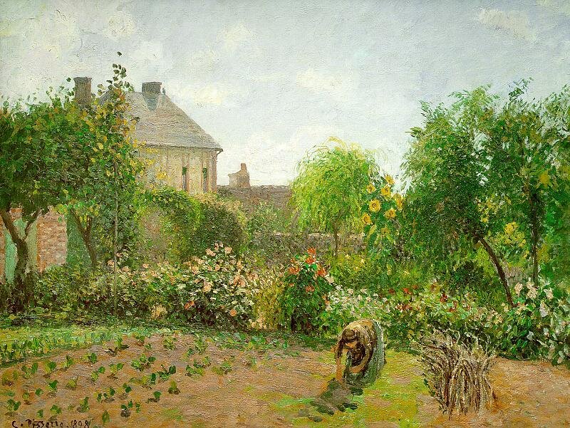 Woman Gardening in a Garden