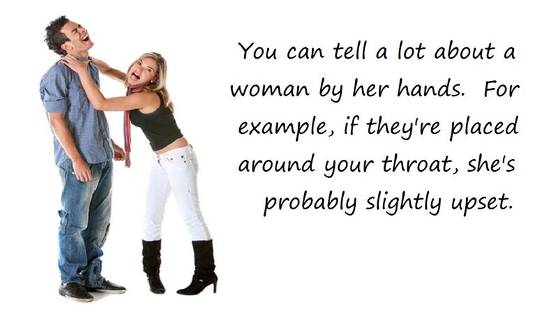 Woman Grabbing Man's Neck