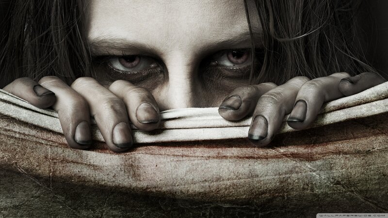 Woman Hiding Behind Cloth
