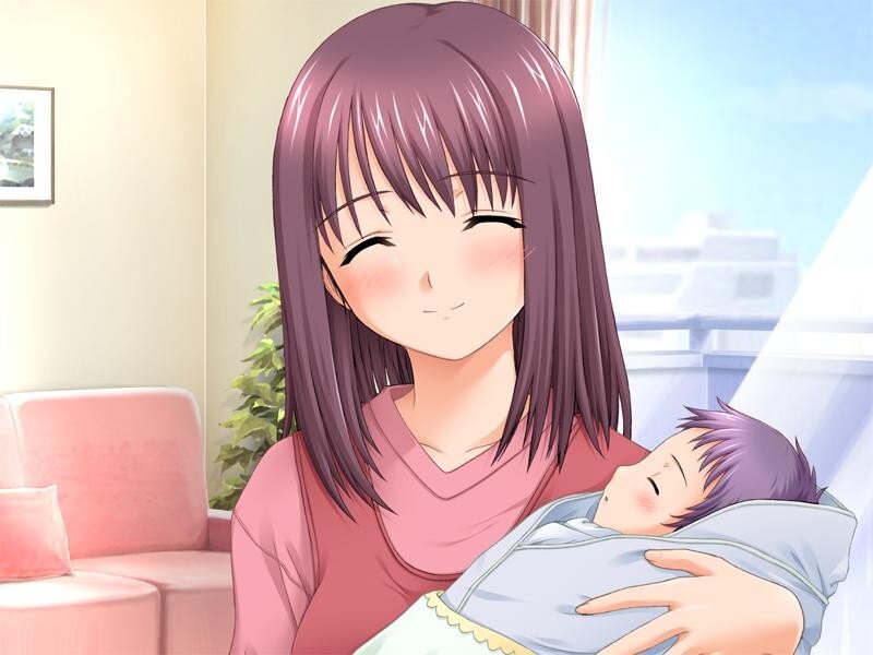 woman holding a baby