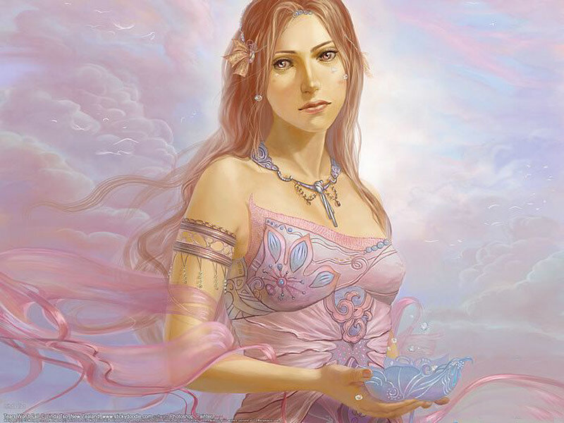 Woman Holding a Bowl — Pink