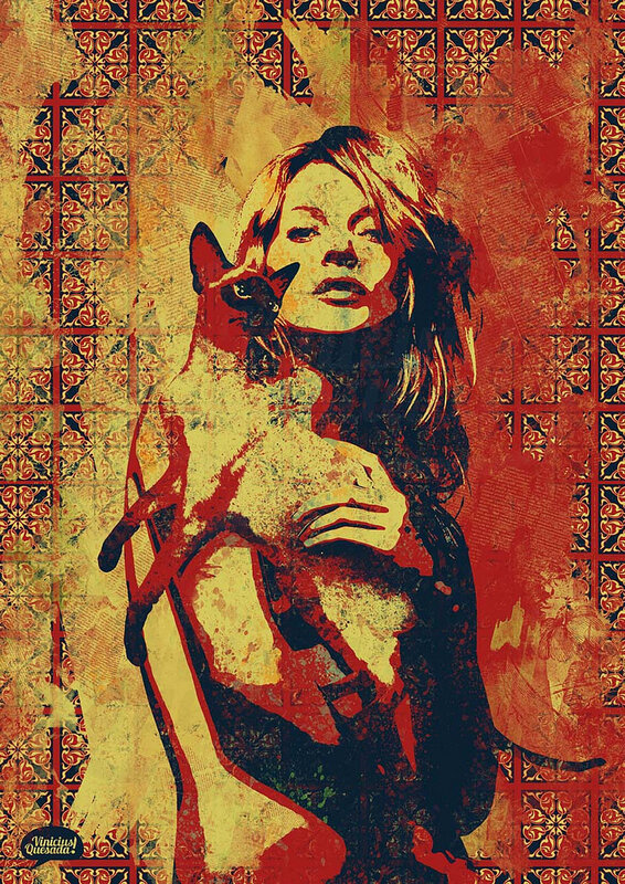 woman holding a cat