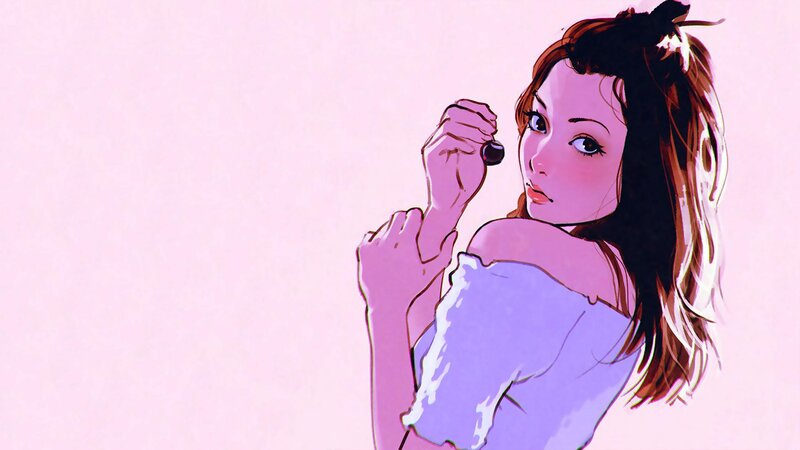 Woman Holding a Cherry