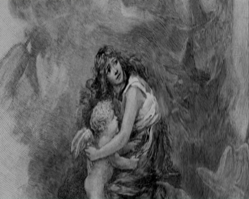 Woman Holding a Child — Black