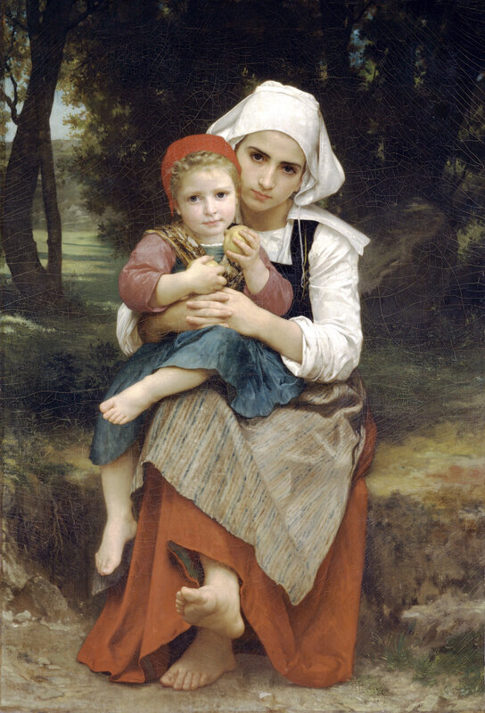 Woman Holding a Child
