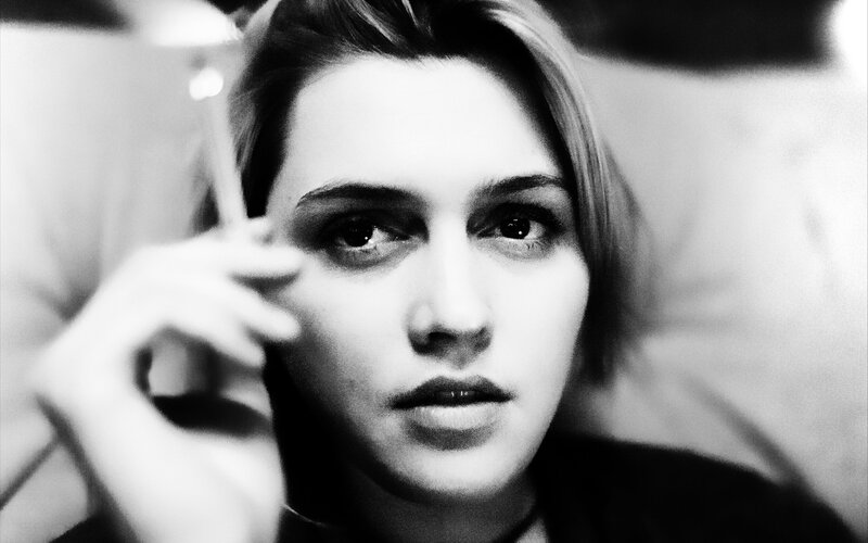 woman holding a cigarette