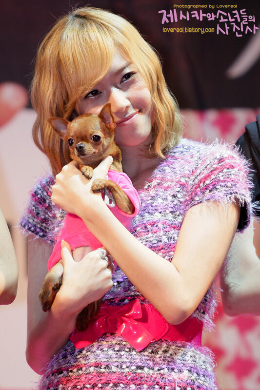 woman holding a dog