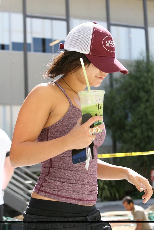 woman holding a drink