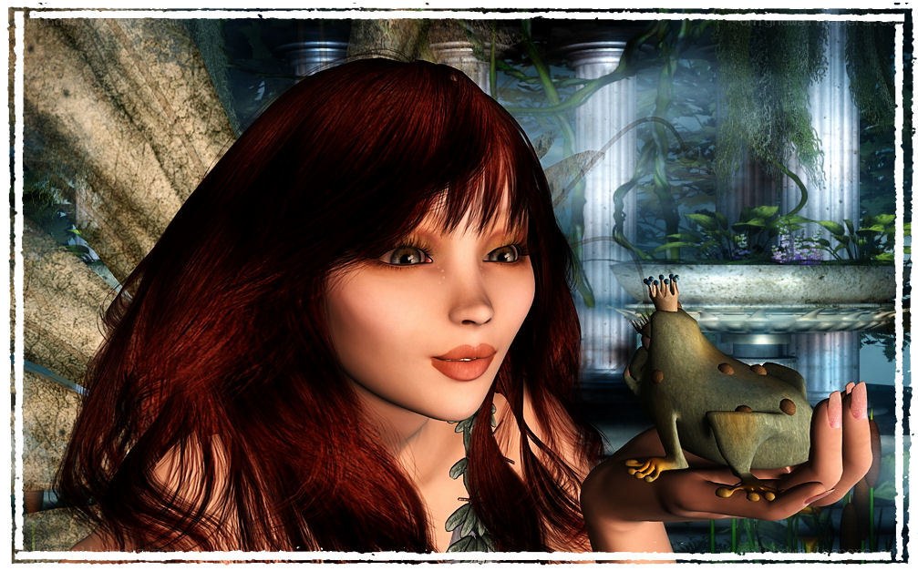woman holding a frog