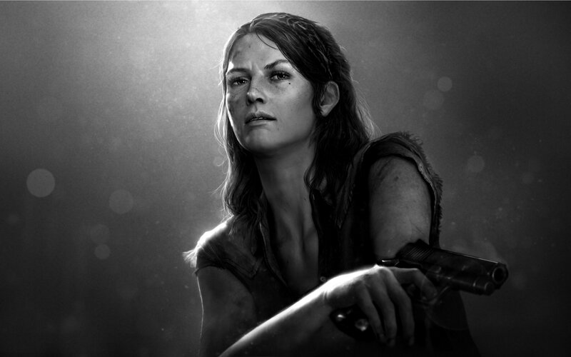 woman holding a gun