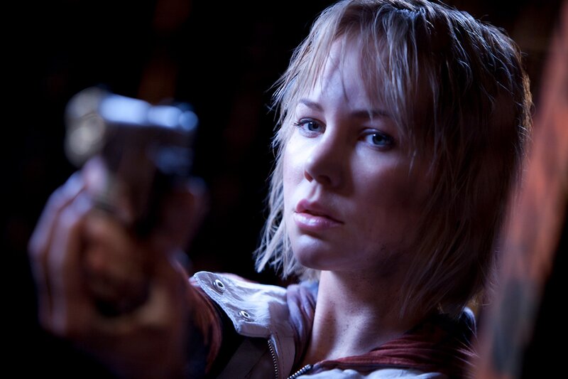 Woman holding a gun