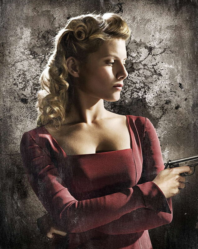 woman holding a gun