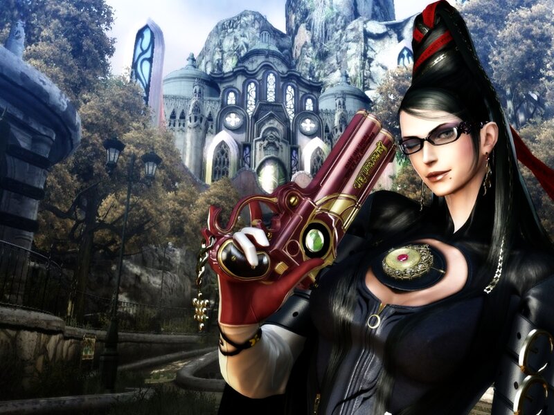 Woman Holding a Gun — Black, Dramatic, Afternoon
