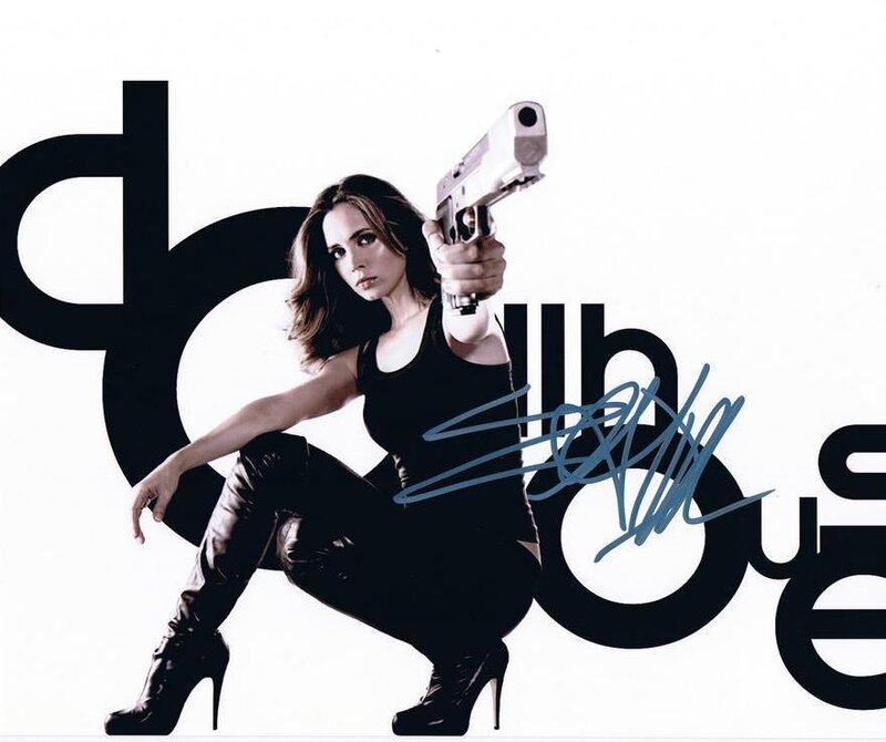 Woman Holding a Gun — Black, Dramatic, Photograph, Signature