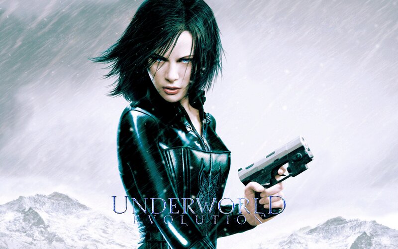 Woman Holding a Gun — Black, Dramatic, Winter
