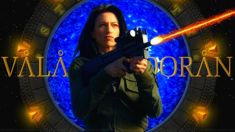 Woman Holding a Gun — Blue, Dramatic, Night
