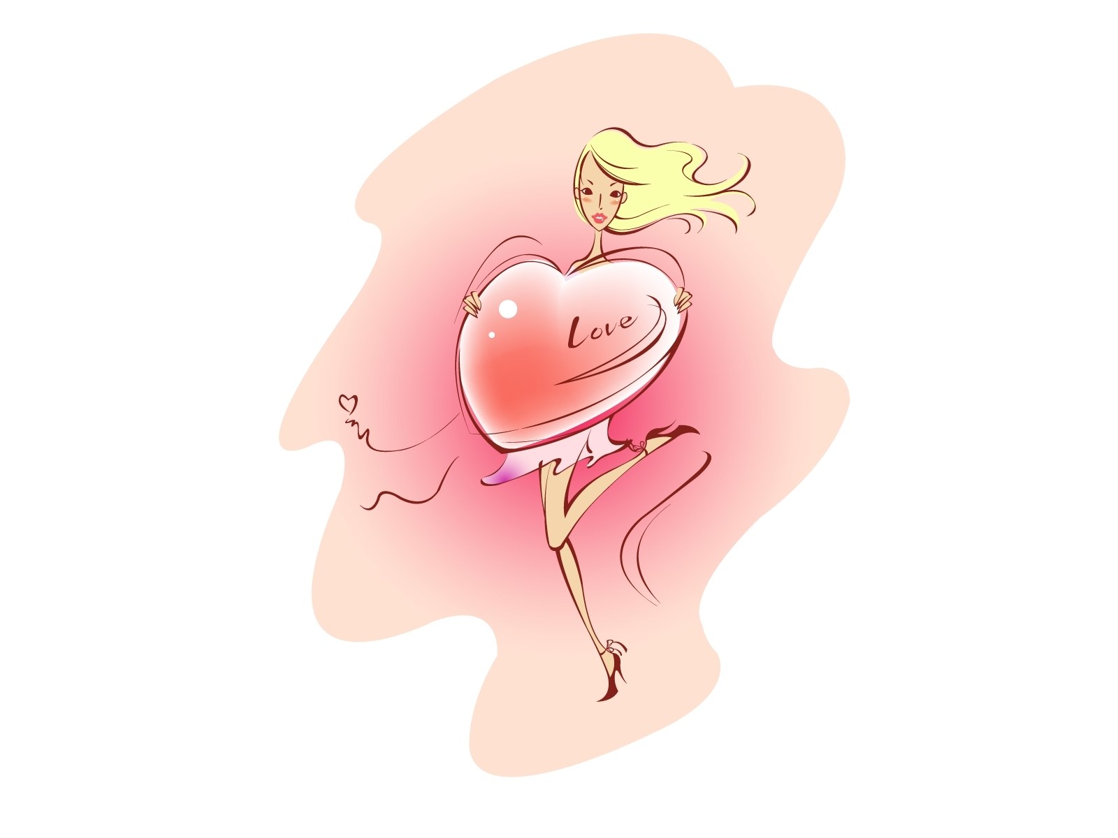 woman holding a heart