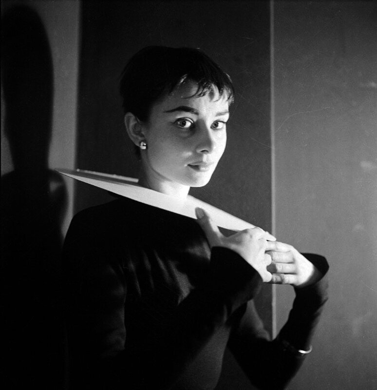Woman holding a knife