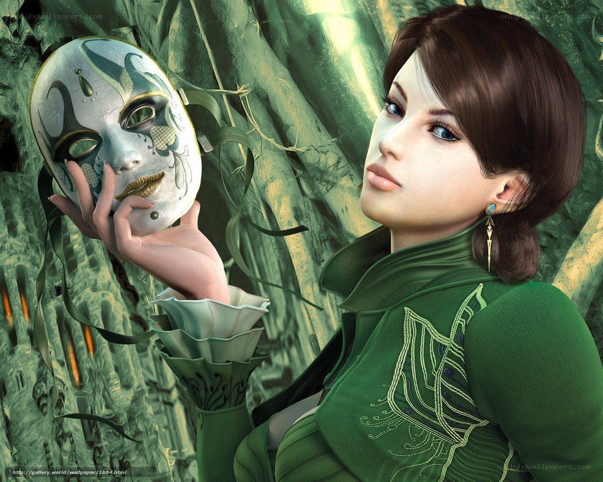 woman holding a mask