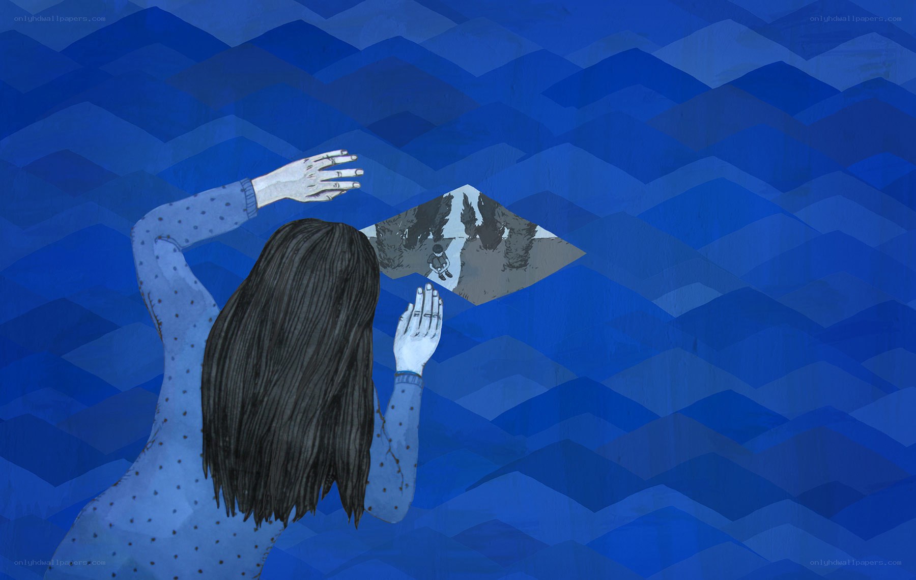 woman holding a memory