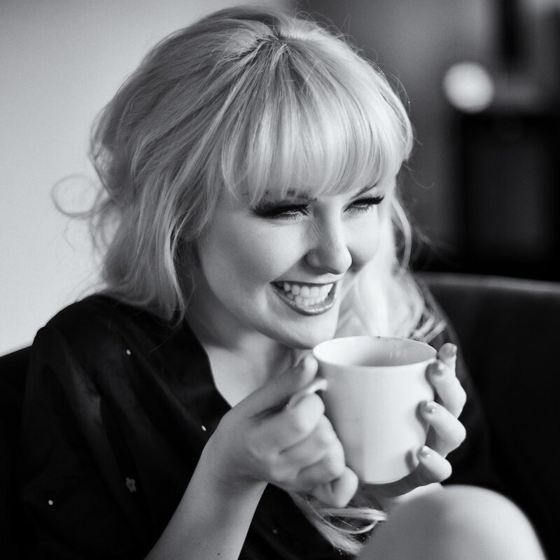 woman holding a mug