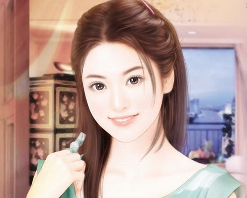 woman holding a pen
