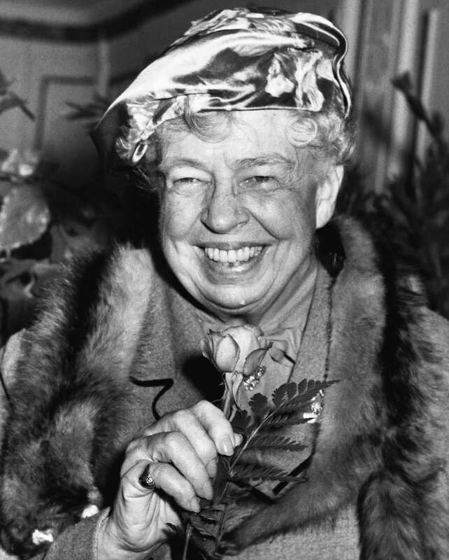 Woman holding a rose