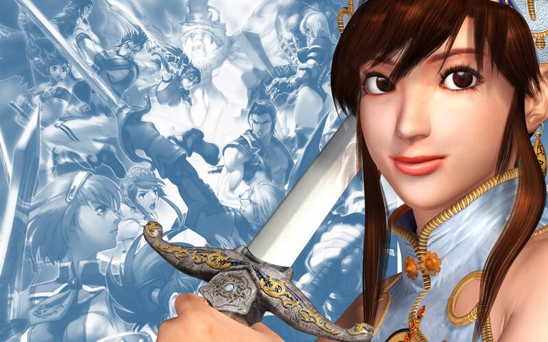 Woman Holding a Sword — Blue, Dramatic, Digital Art, Anime Characters