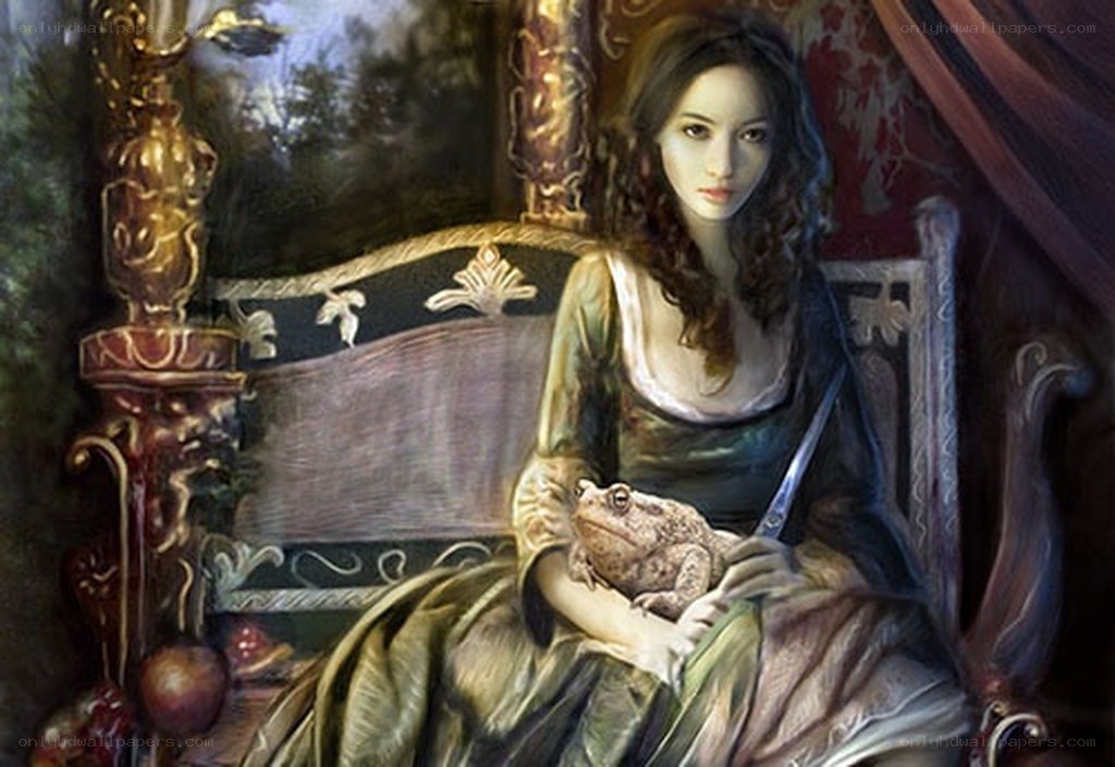 woman holding a toad