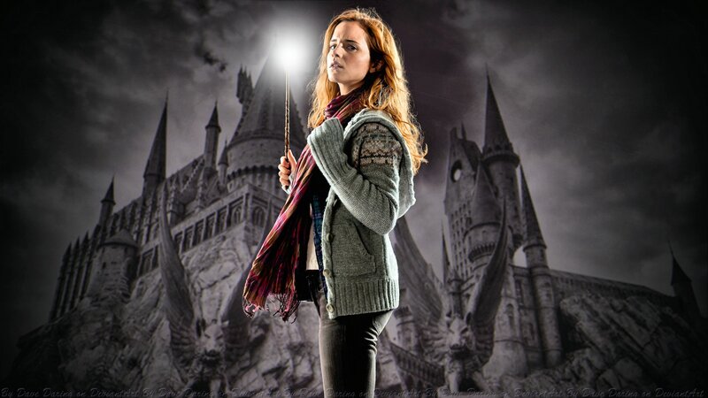 Woman Holding a Wand — Gray