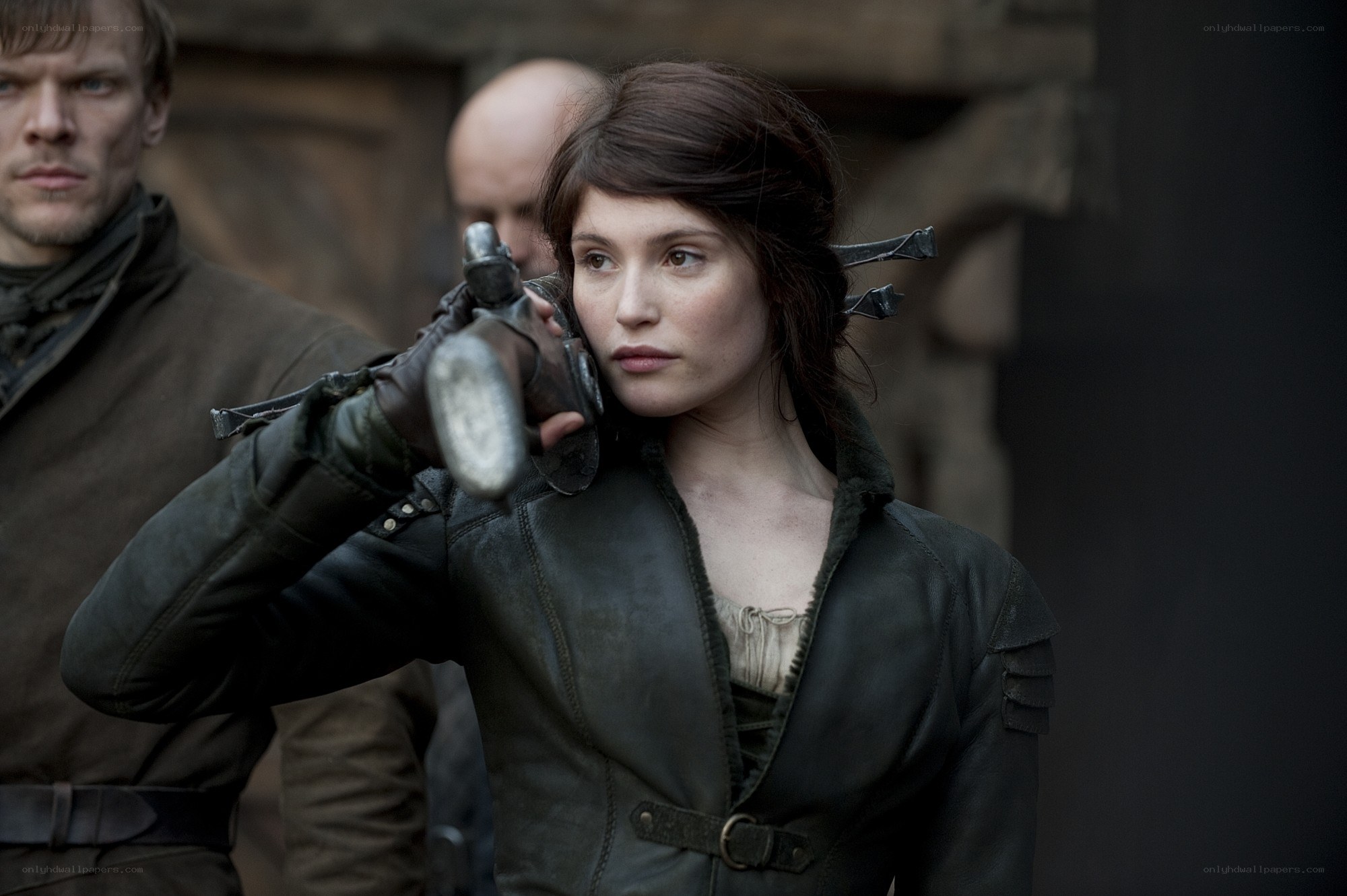 woman holding a weapon