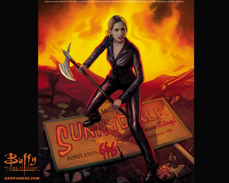 Woman Holding an Axe — Orange