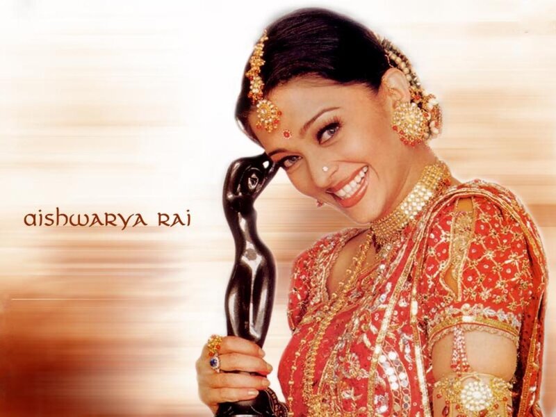 Woman Holding Award — Red