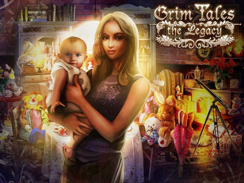 Woman Holding Baby — Brown, Dramatic, Digital Art