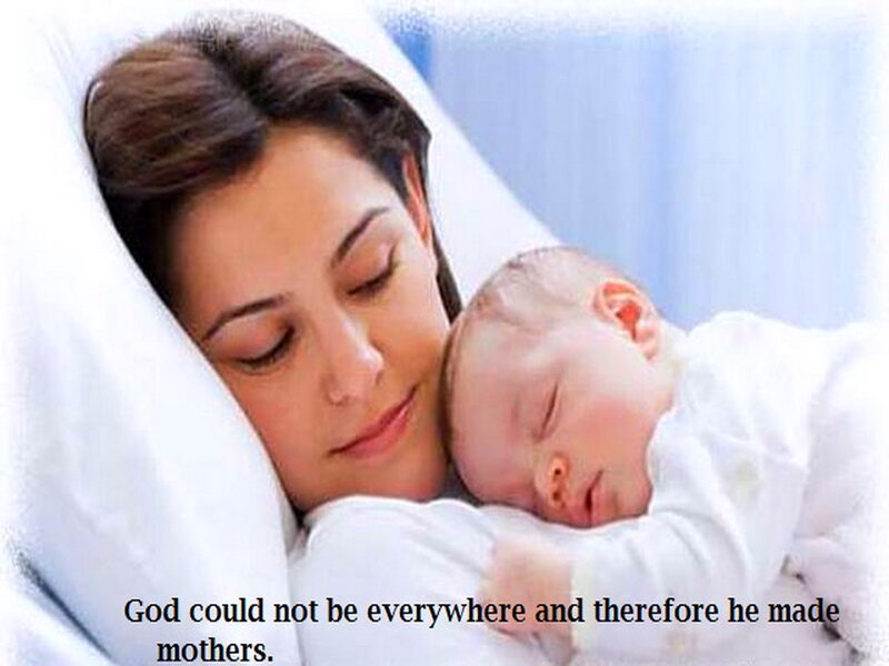 Woman Holding Baby — White, Serene, Photograph, Pillow