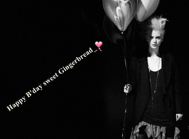 Woman Holding Balloons — Black, Dramatic, Photograph, Text