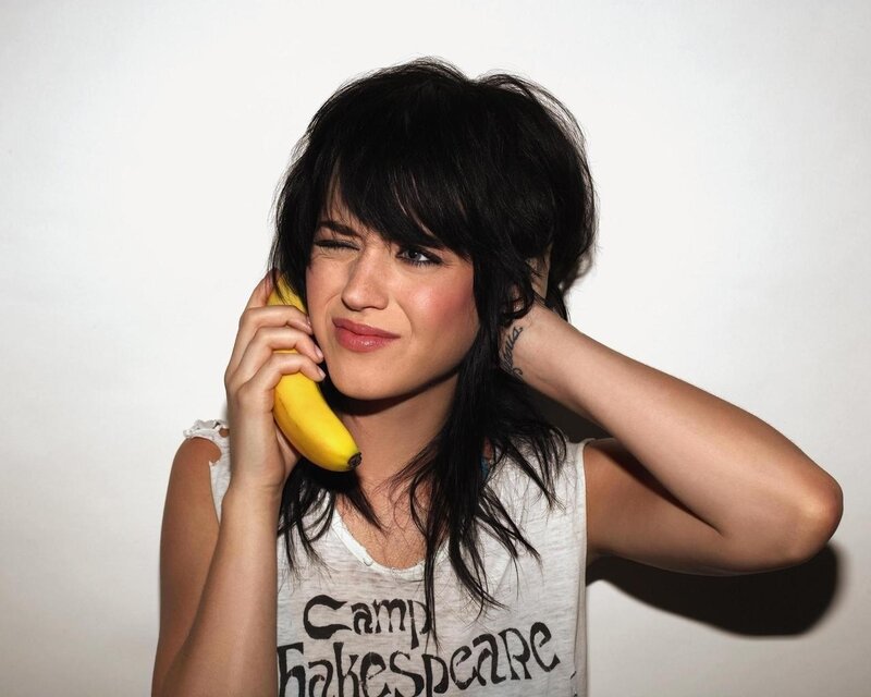 Woman Holding Banana