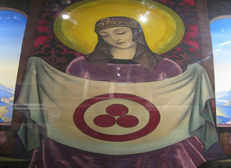 Woman Holding Banner