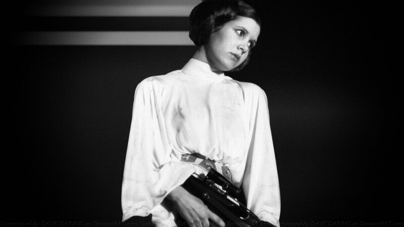 Woman Holding Blaster — Black