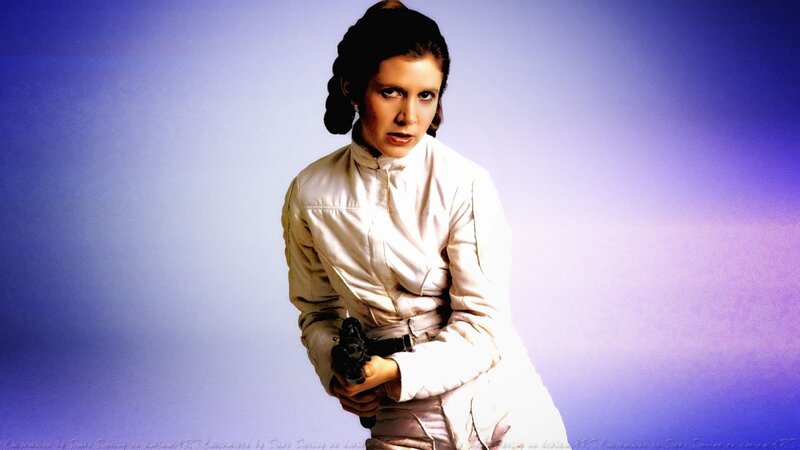 Woman Holding Blaster — Purple