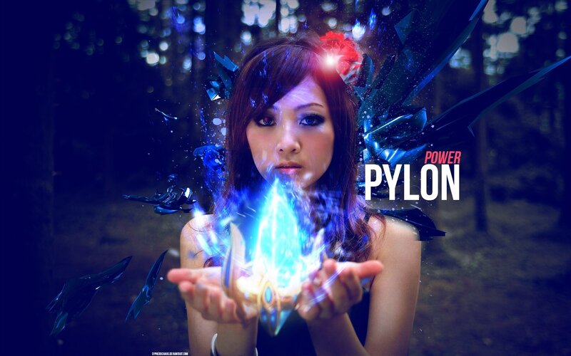 Woman Holding Blue Energy — Dramatic